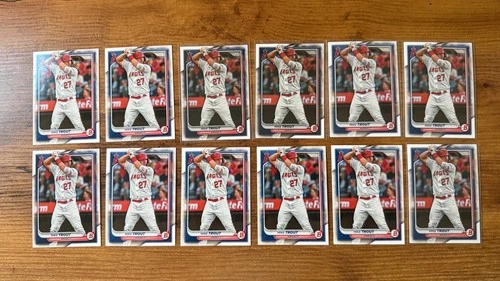 Lot of (12) 2024 Bowman #19 Mike Trout Cards!