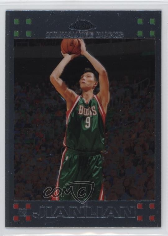 2007-08 Topps Chrome Yi Jianlian #135 Rookie RC t4l