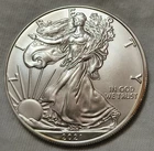 2021 $1 SILVER EAGLE = 1 OZ. .999 SILVER = U. S. MINT = UNCIRCULATED