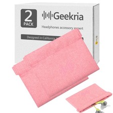 Geekria 2 Packs Pocket Earphone Case for Earbuds, Coins / In-Ear Headphone Organ