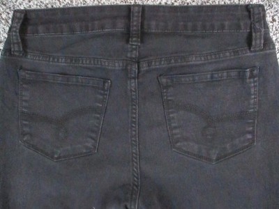 Lee Riders Jeans Womens Medium Black Midrise Bootcut Denim Pants Casual 27x31