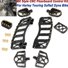 MX Style Foot Peg Floorboards Shifter Peg Pedals For Harley Street Glide Softail