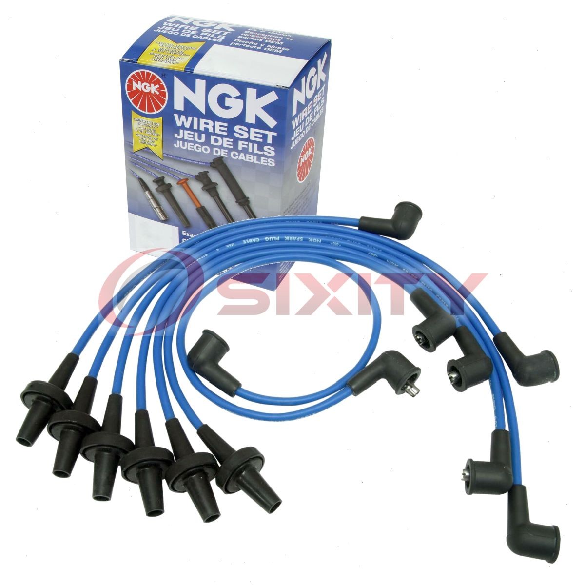 NGK Spark Plug Wire Set for 1978 Chrysler Town  Country 3.7L L6 Ignition wl