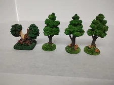 VTG Liberty Falls Oldest Tree,  3 Trees With Extra Details At Base Lot of 4