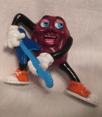 California Raisins Guitar player Blue Guitar Applause 1980s EC never played with