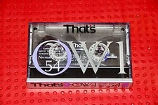 THAT'S  OW 1   54  1990  JAPAN  TYPE II   BLANK CASSETTE  TAPE (1) (SEALED)