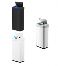 13.2 Gallon Automatic Trash Can with Lid Touchless Motion Sensor Garbage Can