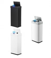 13.2 Gallon Automatic Trash Can with Lid Touchless Motion Sensor Garbage Can