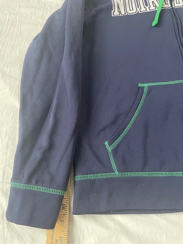 NOTRE DAME Pullover Hoodie Men's Sz Small ,Knights Apparel Blue & Green - Picture 6 of 9
