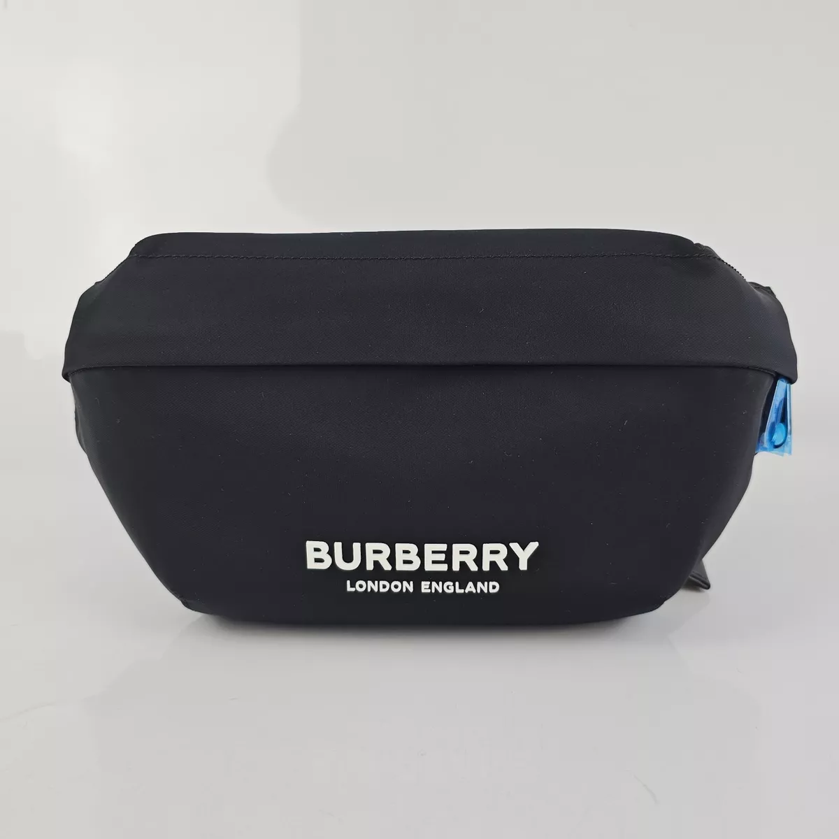 Black Burberry Nylon Belt Bag