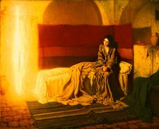 Tanner - The Annunciation Giclee Fine Art Print on Canvas Wall Decor 36"