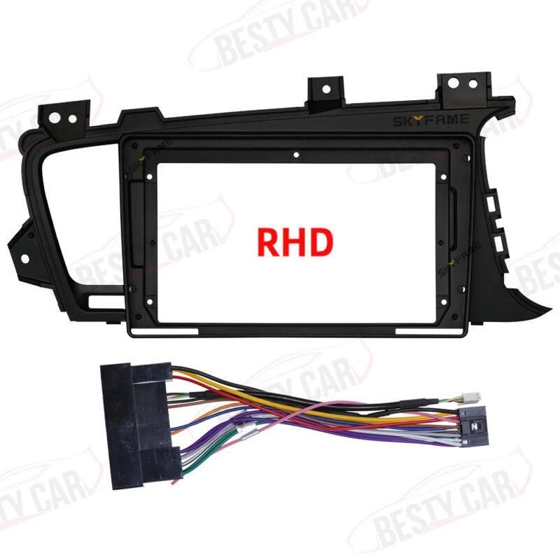9'' Car Radio Stereo Dash Frame Fascia Panel w/Harness for KIA Optima K5 RHD - Image 4 of 4
