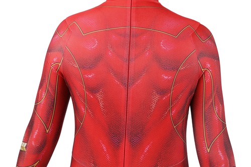 Arrive Flashpoint Barry Allen The Flash Cosplay Outfit Stretchy Kids Bodysuit - Picture 11 of 16