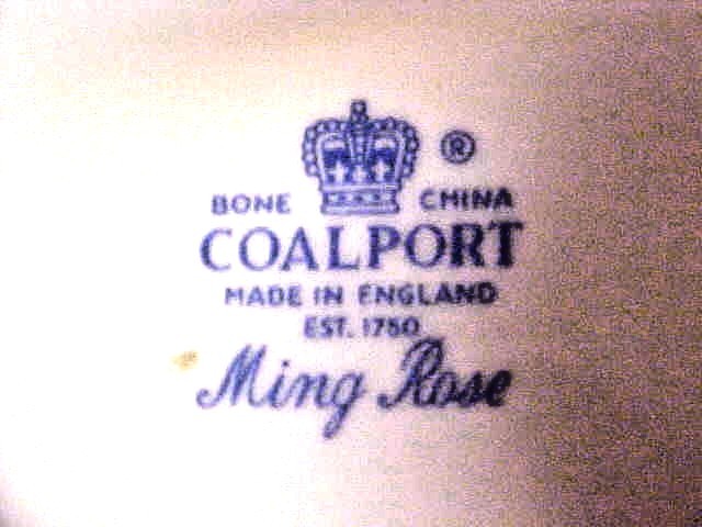 COLLECTIBLE Vintage Coalport Cup & Saucer Ming Rose Fine Bone