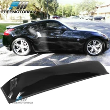 Fits 09-20 Nissan 370Z Coupe Gloss Black PP Rear Window Roof Spoiler Wing