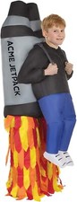 Aufblasbares Rakete Entführung Jetpack Kostüm Kinder Jungen Karneval Halloween