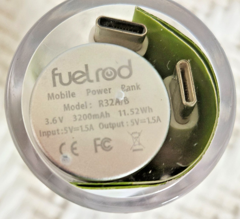 FUEL ROD Mobile Power Dock 3.6V Rechargeable NEW