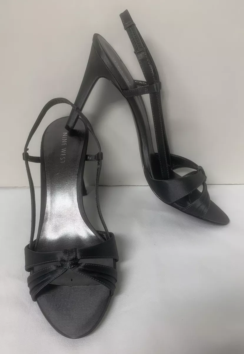Charcoal top gray heels