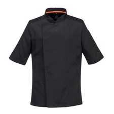 Image of PORTWEST MeshAir Pro Jacket Short Sleeve Breathable Chef Kitchen Catering C738
