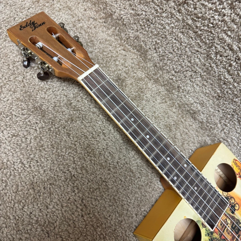 Eddy Finn Road House 雪茄盒音乐会 Uke EF-CG1 带包 B 库存 — 第 3/4 张图片