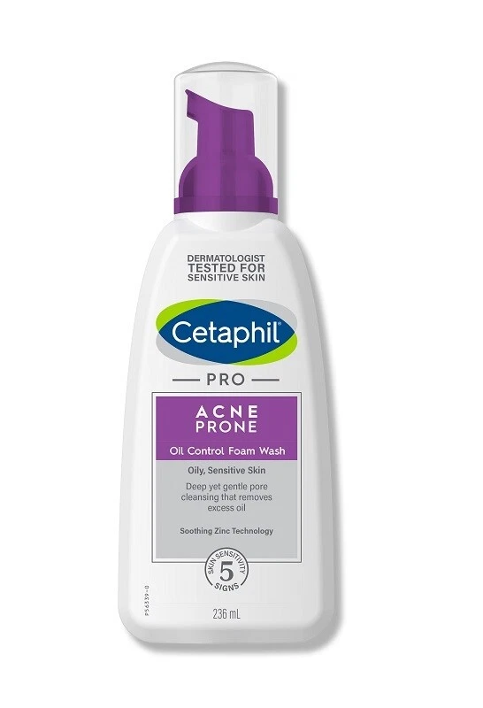Cetaphil Pro Acne Prone Oil Control Foam Wash 236mL Formerly DermaControl