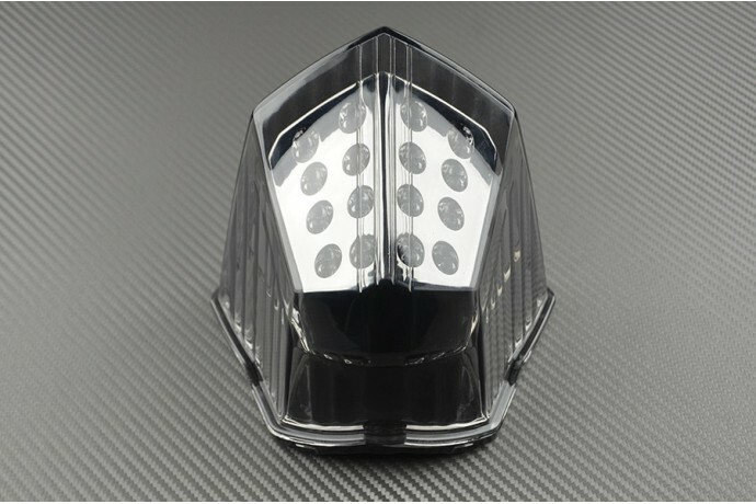 Feu arrière LED Yamaha XJ6 600 clignotant intégré fumé