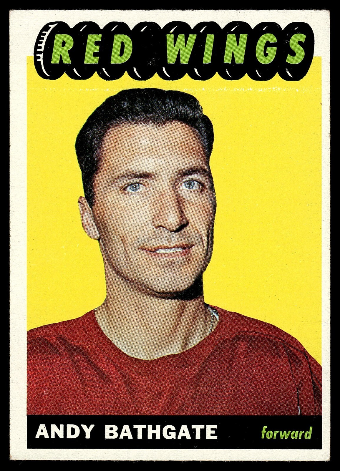 1965-66 Topps Hockey Set Break #48 Andy Bathgate Detroit Red Wings EX-MINT