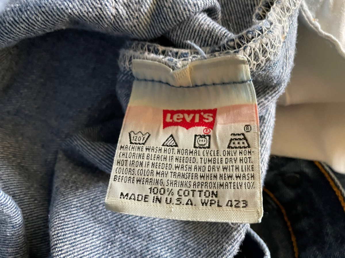 LEVI'S リーバイス501xx USA製　WPL423 Vintage Levi's Men's Jeans XX 501 WPL 423 Medium Wash Button
