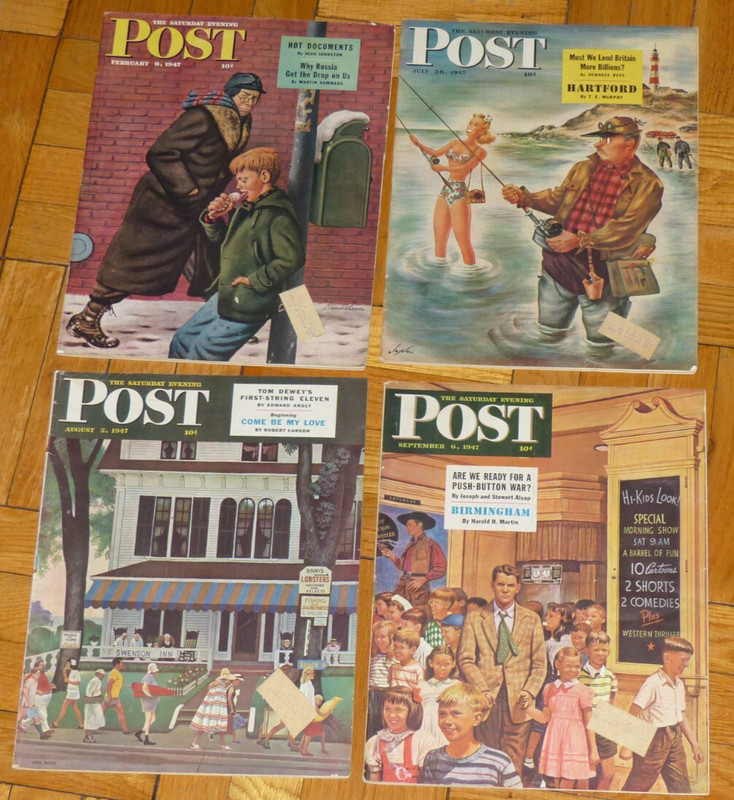 Lot 4 1947 Saturday Evening Post ROBERT HEINLEIN Michael Curtiz Nina Foch Alaska
