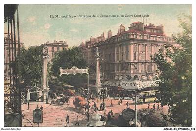 AQRP6-0347-13 - MARSEILLE - Carrefour de la cannebière et du cours saint-loui