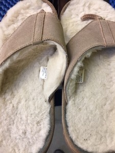 ll bean shearling flip flops
