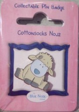 Me To You My Blue Nose Friends Collectors Metal Pin Badge - Cottonsocks the Lamb