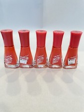 Lot Of 5 Sally Hansen Insta-Dri Matte Fast Dry Nail Polish Shakin Sherbert 353