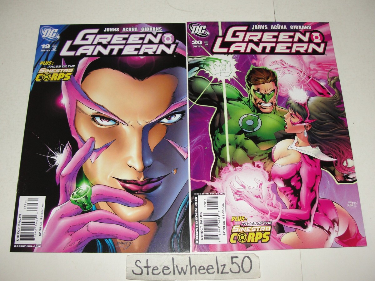 Green Lantern #19 & 20 Comic Lot DC 2007 Star Sapphire Sinestro