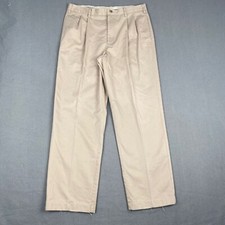 Orvis Sporting Mens Size 32 Traditions Wrinkle Cotton Trousers Pants Khaki