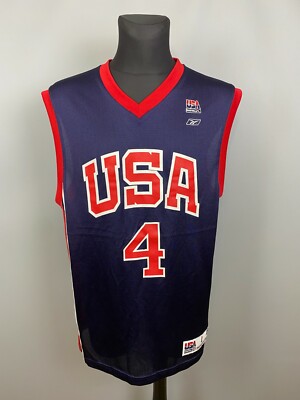 USAバスケユニフォーム #4 IVERSON size L USAバスケユニフォーム #4 IVERSON size L Allen Iverson #4 Team USA