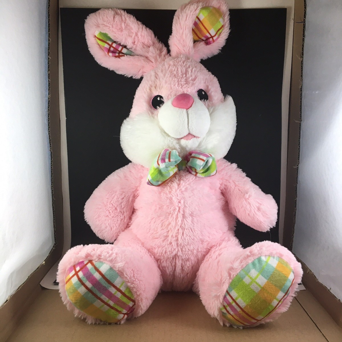 Dan Dee HOPPY HOPSTER Easter Bunny Rabbit Plush Animal PINK