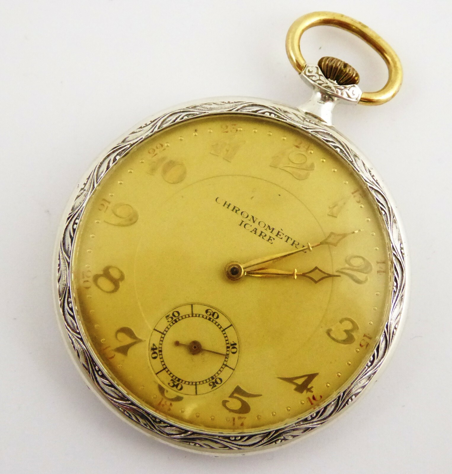 Early Solid Silver 1900s Antique Mechanical Pocke… - image 2