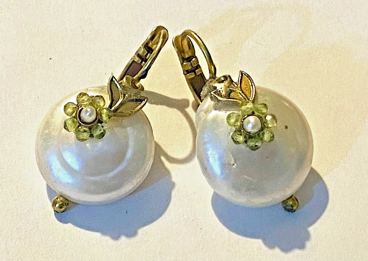 Orecchini Pendenti A Margherita Con Perle - Lega Oro - 5 Cm - Gioielli Eleganti Donna - Idea Regalo Compleanno E Ballo - 4