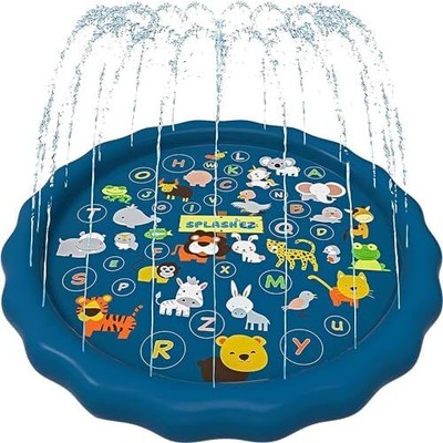 SplashEZ 3-in-1 Splash Pad, Sprinkler for Kids & Baby Pool for Learning   Todd