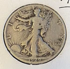 1929-D Walking Liberty Half Dollar Fine End of Roaring 20s 90% Silver US Coin
