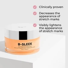 NIB Maely's Cosmetics B-Sleek Outer Thigh Stretch Mark Cream 3.38floz!