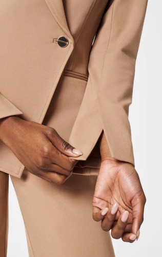 Spanx Perfect Asym Tailored Blazer Toffee - Picture 4 of 7