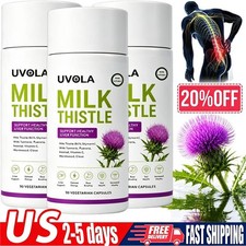 Uvola Milk Thistle Supplement, 80% Silymarin ...