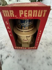 Extremely Rare Planters Mr Peanut White Vendor Box Complete In Original Box