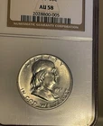 1951 Franklin Half Dollar 50C NGC AU58