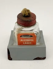 SKILCRAFT Vintage LAB ALCOHOL LAMP With Base/Stand 2.5" Tall