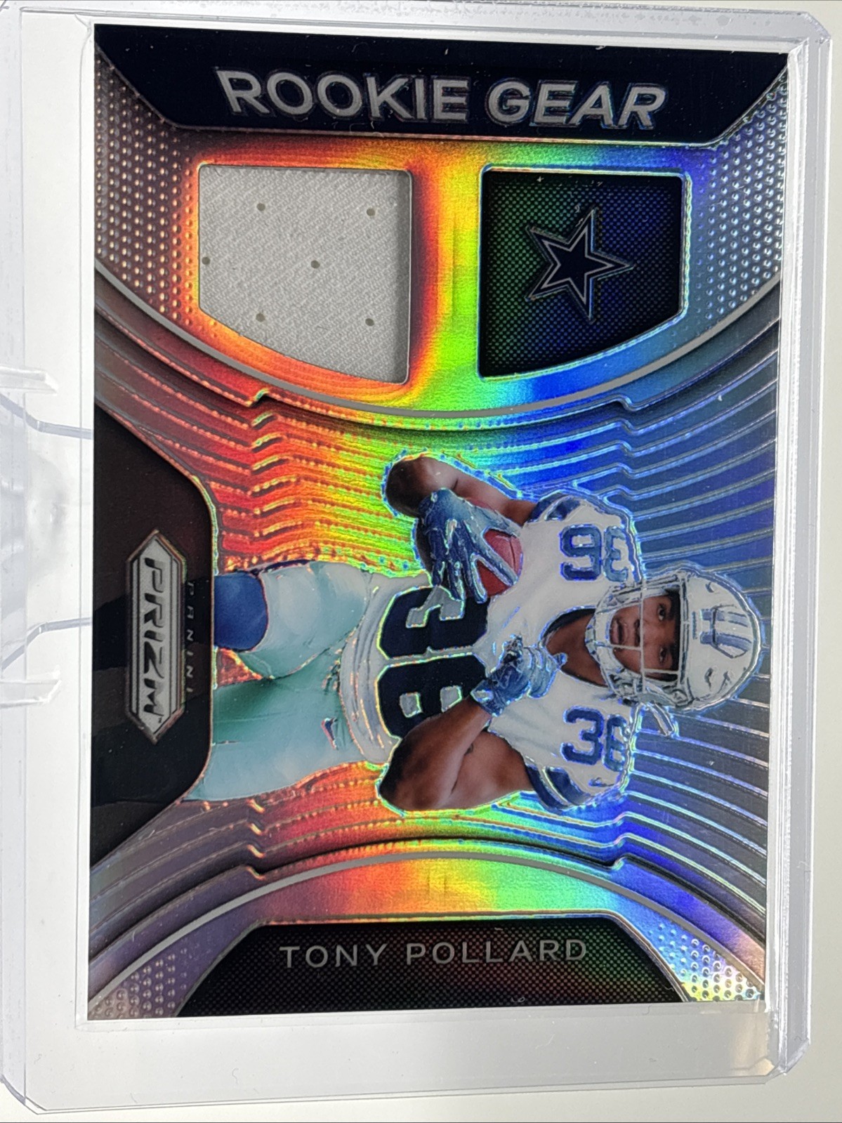 2019 Panini Prizm Tony Pollard Rookie Gear Prizm  #RG-TP RC