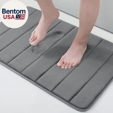 Memory Foam Bath Mat, 30" X 20", Ultra Soft and Non-Slip Bathroom Rugs, Water Ab