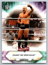2021 Topps WWE #45 Cesaro def. Drew Gulak